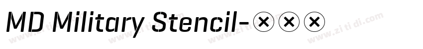 MD Military Stencil字体转换 MD Military Stencil字体转换